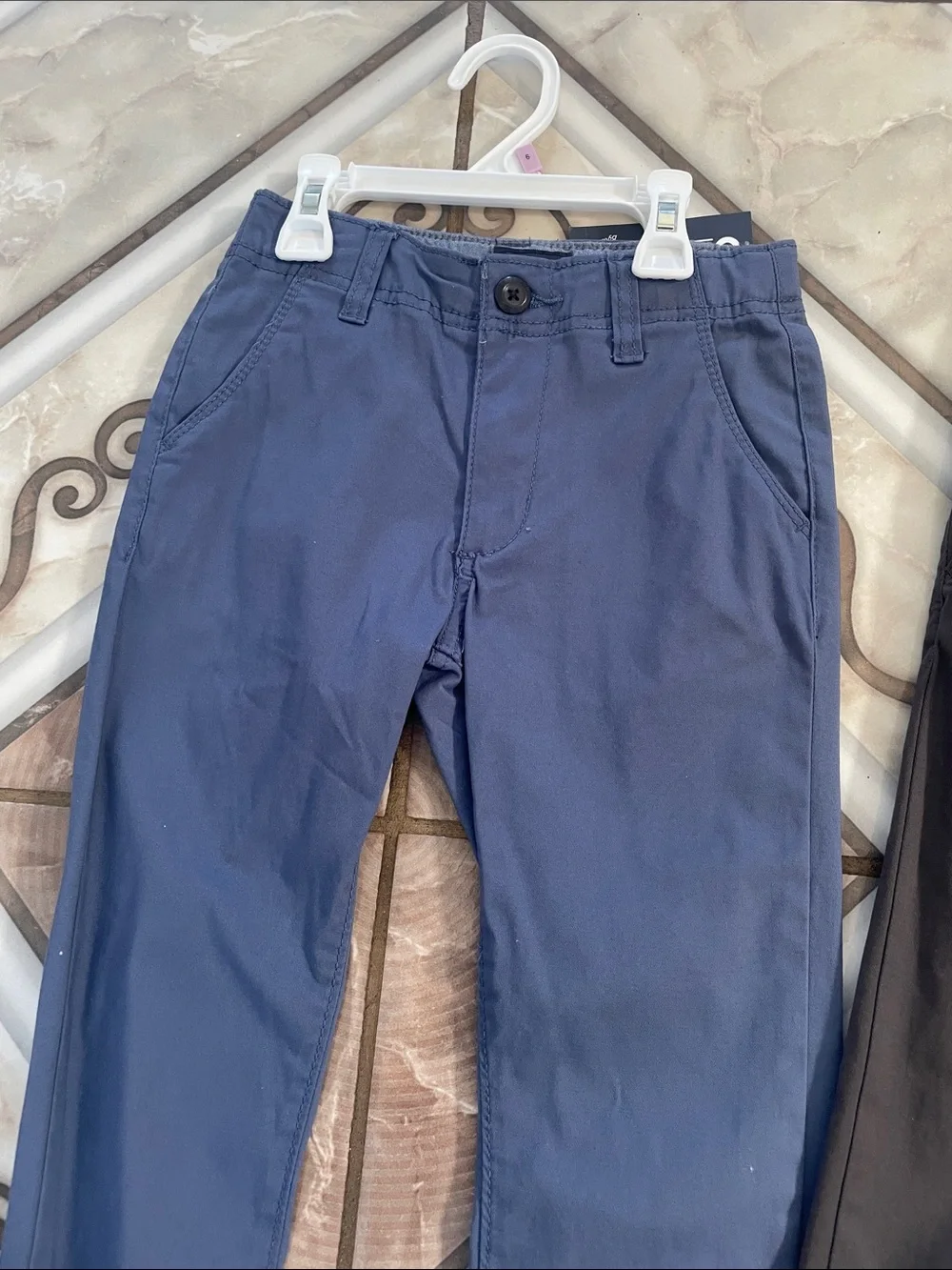 OshKosh B'gosh Boys Blue and Black Pull-On Chino Pants - 2 Pack